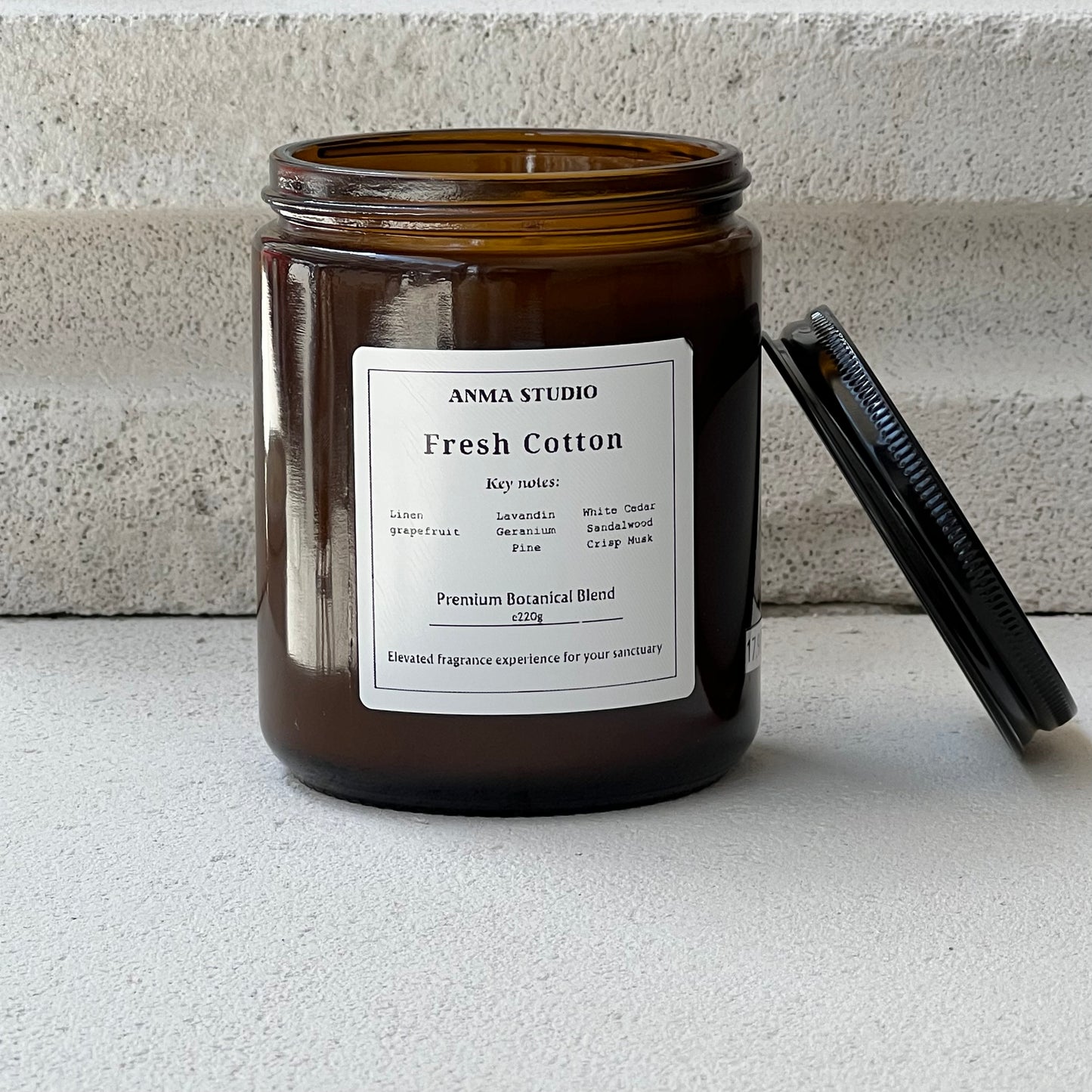 Fresh Cotton Scented Candle | Premium Μείγμα Σόγιας & Καρύδας