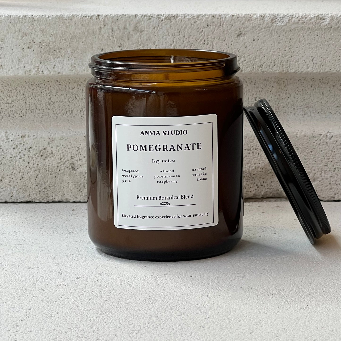 Pomegranate Scented Candle | Premium Μείγμα Σόγιας & Καρύδας