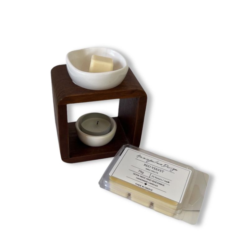 wax melt σε κύβους από μείγμα σόγιας και μελισσοκέρι