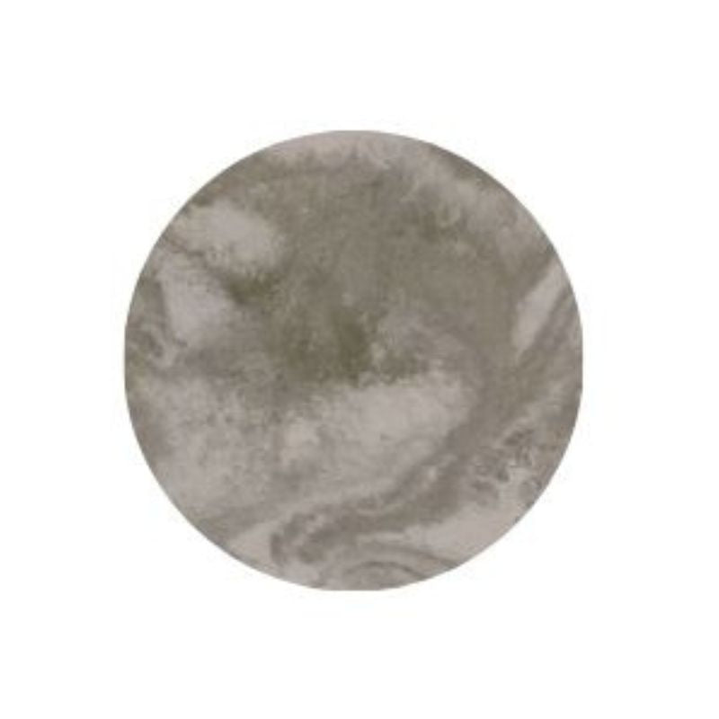 Στρογγυλός χειροποίητος δίσκος από τσιμέντο με εφέ μάρμαρου σε γήινες καφέ και λευκές αποχρώσεις για minimal διακόσμηση σπιτιού