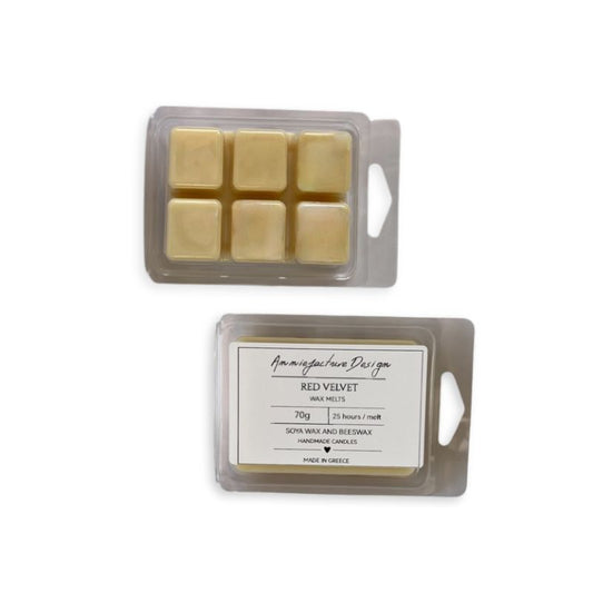 wax melt απο κερί σόγιας και μελισσοκέρι σε κύβους